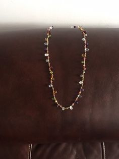 "sterling silver necklace 925 silver necklace with semi precious stone multi stone necklace gold platted over silver necklace vermail necklace 20''long-$45.00perv piece 22\"long-$50.00 per piece 24''long-$55.00 per piece qty-1 piece SKU NO.SPKA0028(A)" Dainty Multicolor Gemstone Bead Necklaces, Dainty Multicolor Gemstone Beaded Necklaces, Dainty Multicolor Gemstone Bead Necklace, Gold Sterling Silver Beaded Necklace With Gemstone Beads, Sterling Silver Necklace With Briolette Gemstone Accents, Multi-stone Long Necklace Gift, Multi-stone Long Necklace For Gift, Gift Multi-stone Long Necklace, Multicolor Gemstone Sterling Silver Necklace