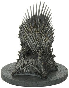 a game of throne statue sitting on top of a stone base