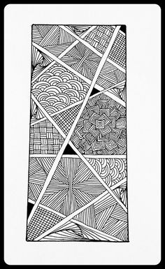 a black and white drawing with lines on it