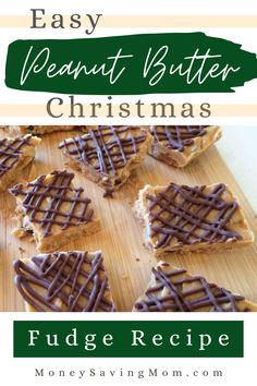 homemade peanut butter christmas cookies on a cutting board