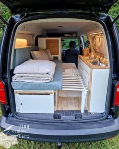 Small Motorhome Interior Ideas, Mini Van Conversion, Renault Trafic Camper, Fiat Doblo Camper, Mini Camper Van, Caddy Camping