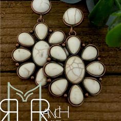 White Buffalo Turquoise Earrings Abilene White Bufflo Earrings The Perfect Pair Of Earrings To Complement Any Outfit Choice. No Matter If You’re Hanging Around The Home Place Or Headed Out For A Night On The Town These Accent Earrings Are Sure To Be A Show Stopper. Each Pair Of Earrings Is Beautifully Unique And Natural In Coloring. No Two Will Ever Be Alike! *Please Refer To Size In Listing Photos (2.1 Inches By 1.3 Inches) *Silver Plated Alloy- Lead And Nickel Free *Faux Stone Elements Turquoi Southwestern White Drop Earrings, Nickel-free White Southwestern Earrings, Southwestern White Dangle Jewelry, Southwestern White Teardrop Earrings, Southwestern Style White Dangle Jewelry, Handmade Southwestern White Earrings, Bohemian Nickel-free White Earrings, Nickel-free White Bohemian Earrings, Bohemian White Nickel-free Earrings