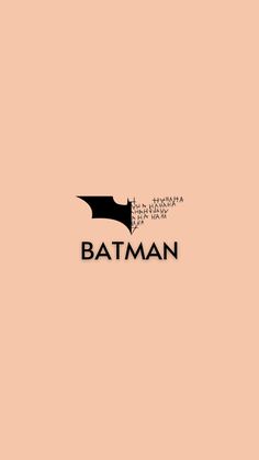 the batman logo is shown in black and white on a pink background with an orange border