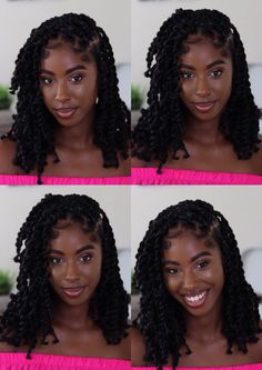 Short passion twists, short passion twists black girl, black girl braids, Braids Twist For Black Women, Shirt Passion Twist, Short Braids Twists, Bob Length Passion Twists, Side Part Passion Twist, Short Passion Twists Hairstyle Bob, Marley Twist Short, Mini Short Passion Twists, Passion Twist Bob Style