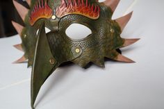 #etsy shop: Dragon leather wet formed Masquerade mask handmade #leather #dragon #cosplay #costume #masquerade Dragon Cosplay, Leather Dragon, Costume Masquerade, Dragon Mask, Dragon Costume, Larp Costume, Leather Mask, Masks Art, Green Dragon