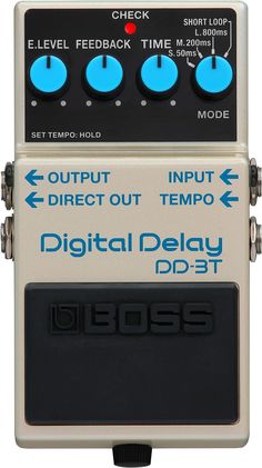 the digital delay pedal is designed to be used on many electronic devices