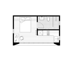 the floor plan for a small apartment