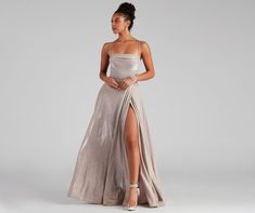 Denice Corset A-Line Wrap Formal Dress &vert; Windsor Prom Season, Corset Waist, Summer Trends Outfits, Windsor Dresses, Green Prom Dress, Pink Prom Dresses, Glitter Dress, Black Prom Dresses, Ball Gown Dresses