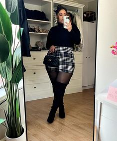 Outfits Gorditas, Outfit Date, Plus Size Winter Outfits, Plus Size Baddie Outfits, Plus Size Fall Outfit, Plus Size Fall Fashion, Looks Country, All World