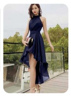 Formal Knee Length Dresses, Halter Party Dress, Robes D'occasion, Dress With Belt, Fancy Dresses, Knee Length Dress, Formal Dress