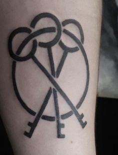 a tattoo on the arm of a person