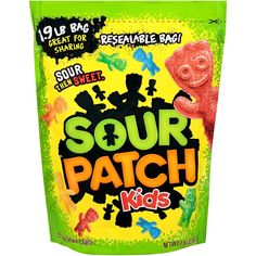 a bag of sour patch kids candy