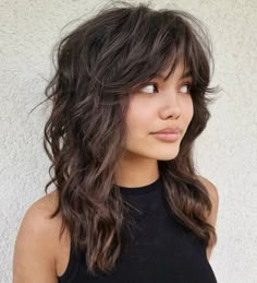 Long Shag Haircut, Shaggy Long Hair, Shaggy Haircuts, Shag Hairstyles, Wolf Cut, Edgy Hair, Shag Haircut, Long Straight Hair, Hair Stuff