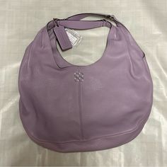 New With Tags Vintage Lavender Leather Coach Hobo Handbag (Plastic Still Even On Coach Tag As Seen In Photo) #Vintage #Coach #Preppy #Y2k Vintage Lavender, Coach Hobo, Hobo Handbag, Leather Coach, Photo Vintage, Hobo Handbags, Vintage Coach, Vintage Tags, Coach Bags