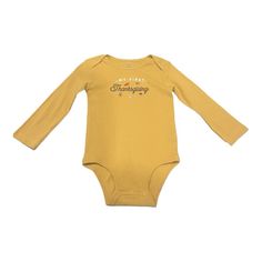 Brand New With Tags! From Pet And Smoke Free Home! 24 Months! My First Thanksgiving! My First Thanksgiving, First Thanksgiving, Month Colors, Yellow And Brown, Onesies, Kids Shop, Thanksgiving, One Piece, Pet