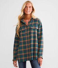 BKE Plaid Boyfriend Shirt - Green Small, Women's Green Frayed button down plaid shirt Bust measures 45 on size small Body length 29 on size small. Layering piece(s) and/or accessories sold separately.. 100% Cotton. Machine wash cold with like colors. Use only non-chlorine bleach if needed. Tumble dry low. Steam iron low if needed.. Measurements: Bust -Fullest part of bust with arms at sides. Waist -Circumference of natural waist: above belly button below rib cage. Hips -Standing with feet togeth Steam Iron, Boyfriend Shirt, Waist Circumference, Women Shirts Blouse, Rib Cage, Shirts Blouses, Women's Shirts, Belly Button, Fashion Tops