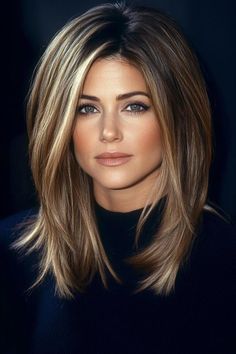 20 Jennifer Aniston Hairstyles for You to Try Out Jennifer Aniston Hairstyles, Wavy Layered Hair, Timeless Hairstyles, Medium Length Haircuts, Jennifer Aniston Hair, Medium Length Hairstyles, Haircuts For Women Over 50, Celebrity Style Icons, Lob Haircut