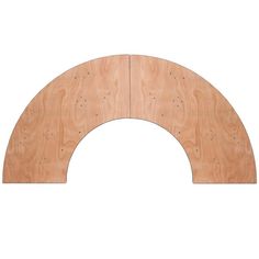 an arch made out of wood with holes in the middle and two sides on each side