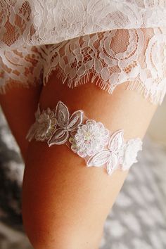 Bridal Garter Wedding Garter Belt  Beaded Lace Garter Belt Fitted Embellished Lace For Wedding, Fitted Lace Bridal Accessories For Bride, Fitted Embellished Bridal Accessories For Party, Garters Wedding, Prom Garters, Bride Garter, Leg Garters, Bridal Garters, Garter Wedding