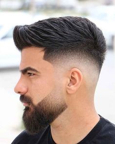 Skin Fade With Beard, Modern Beard Styles, Medium Fade Haircut, New Beard Style, Faded Beard Styles, Boys Fade Haircut, Top Haircuts For Men, Mid Fade Haircut, Men Fade Haircut Short