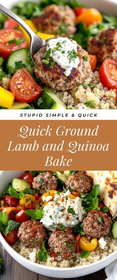 Image for Quick Ground Lamb and Quinoa Bake