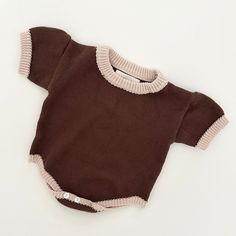 Colly Romper| Baby & Toddler Clothing Ribbed Cotton Onesie For Loungewear, Cute Brown Cotton Onesie, Casual Brown Cotton Bodysuit, Baby Luna, Toddler Swimming, Diaper Bag Accessories, French Baby, Baby Fits, Boy Fits