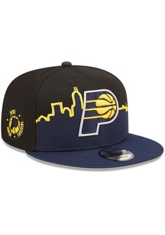 Wear your Pacers style with pride in this Indiana Pacers New Era Black 2022 Tip Off 9FIFTY Snapback Hat! This Indiana Snapback Hat features a front and side embroidered team logo on a sctructured crown with city scape design. Go Pacers! New Era NBA Tip Off 9FIFTY, Front embroidered team logo, Team city silhouette behind logo, Team side patch, Snap closure, Polyester, Wipe clean with cloth or cleaning kit, 4 Mens Snapback Hats, Good Luck Charlie, New Era Snapback, City Silhouette, City Scape, Indiana Pacers, Cleaning Kit, Fan Gear, Snapback Hat