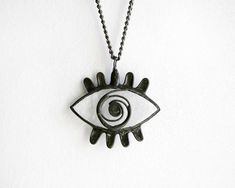 Eye necklace made by hand from copper wire and clear stained glass, tin without lead and black patina. Great handmade gift for Halloween or any other occasion. The evil eye is worn to protect against bad spirits and negative energies. This pendant don't afraid a water. If water gets on the eye, simply wipe the metal with a dry cloth right away. If you want a set please look here: https://www.etsy.com/listing/115386987/evil-eye-ring-red-eye-statement-ring Evil Eye Amulet, Wire Weaving Tutorial, Metal Jewellery, Clear Eyes, Stained Glass Jewelry, Amulet Necklace, Evil Eye Ring, Purple Necklace, Necklace Unique