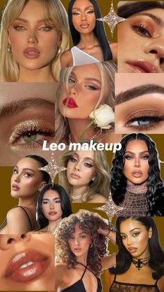 Maquillaje inspirado en una mujer leo que brilla por sí sola, donde su piel luce radiante y lograr atrapar con la delicadeza de sus labios y ojos Leo Makeup, Glow Outfits, Venus In Leo, Makeup Charts, Ideal Makeup, Different Makeup Looks, Leo Rising, Beauty Routine Tips, Glam Makeup Look