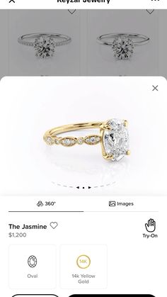 an image of a diamond ring on the app