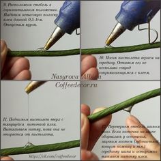 the instructions for how to make a fountain pen out of coffee beans, and then put it in a book