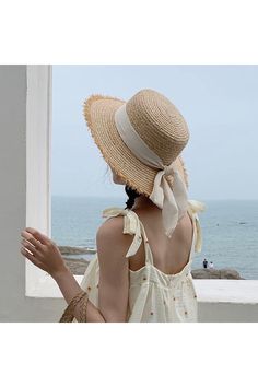 Material: Palha Cottagecore Aesthetic Clothes, Cottagecore Outfits, Summer Sun Hat, Retro Summer, Cottagecore Aesthetic, Vintage Aesthetic, Summer Sun, Sun Hat, Online Shopping Clothes