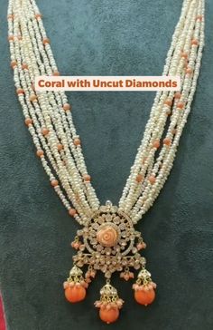 Pagadam Jewellery, Dholki Beads, Lightweight Jewellery, Stone Jewellery Designs, Pearl Mala, Bridal Diamond Necklace, Diamond Pendent