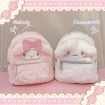 Kawaii Bag, Heart Plush, Charmmy Kitty, Kawaii Backpack, Plush Backpack, Cute School Supplies