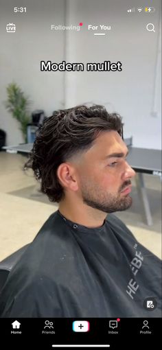 Mens Haircut Long On Top Mullet, Mens Haircut Long In Back, Mens Long Hair Fade, Faded Mullet Haircut For Men, Hair Mullet Man, Fashion Mullet Mens, Modern Men’s Mullet, Mullet Style Haircut