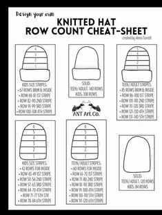 instructions for how to knit a beanie hat