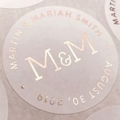 a close up of a metal plate with the words martin and martha on it's side