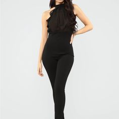 Fashion Nova Chiffon Jumpsuit - Black Top Of Jumpsuit Is Sheer Size: Small Never Worn, Excellent Condition! Chic Sheer Jumpsuits And Rompers For Evening, Chic Sheer Jumpsuits And Rompers For Night Out, Chic Sheer Jumpsuits For Evening, Chic Sheer Evening Jumpsuits And Rompers, Chic Sheer Jumpsuits And Rompers For Party, Black Sheer Jumpsuits And Rompers For Party, Sheer Black Jumpsuits And Rompers For Party, Chic Sheer Jumpsuits For Party, Black Sheer Jumpsuits And Rompers For Evening