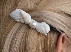 Bridesmaid Color, Seashell Hair, Beach Hair Accessories, No Ordinary Girl, Sea Shells Diy, Shells Diy