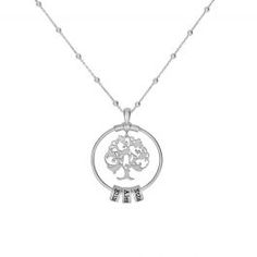 For a tree to grow and thrive it must have strong roots and the same can be said for a family. This unique 925 sterling silver necklace decorated with up to 5 names of your choice reminds us of celebrating the forces of nature, it represents the people in our life that boost our emotional and personal growth. Silver Tree Of Life Round Pendant Necklace, Mother's Day Silver Tree Of Life Jewelry, Silver Tree Of Life Jewelry For Mother's Day, Mother's Day Tree Of Life Round Necklace, Mother's Day Tree Of Life Necklace, Sterling Silver Tree Of Life Necklace With Round Pendant, Sterling Silver Tree Of Life Round Pendant Necklace, Sterling Silver Tree Of Life Jewelry For Anniversary, Mother's Day Tree Of Life Round Pendant Jewelry