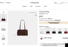 the coach bag is on sale for $ 99