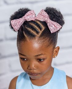 Black Baby Girl Hairstyles, Baby Girl Hairstyles Curly, Cute Toddler Hairstyles, Kids Curly Hairstyles, Toddler Hairstyles, Quick Natural Hair Styles, Toddler Hairstyles Girl