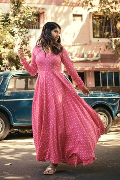 Daytime Glam, Designer Anarkali Dresses, Casual Frocks, Frock Fashion