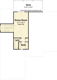 the second floor plan for this home