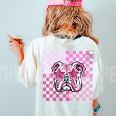 Bulldogs Mascot, Preppy Png, Bulldogs Shirt, Bulldog Mascot, Bulldog Shirt, Pink Out, Glitter Stars, Customer Engagement, Sports Mom