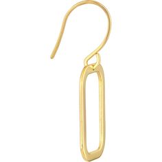 Step into a world of luxury with the elegance of Olas d'Oro's Rounded Rectangle Fish Hook Earrings. These exquisite earrings are where modern meets chic, offering the ultimate go-to accessory for your dinner date or any special occasion. Expertly crafted in 14K gold, they exude a timeless charm that effortlessly elevates your style.The sleek design of these earrings features rounded rectangles, adding a touch of contemporary sophistication to your ensemble. The 14 Karat gold exudes a warm and in Luxury Rectangular Earrings For Evening, Modern Oblong Single Earring Jewelry, Yellow Gold Oblong Earrings, Minimalist Oblong Earrings For Formal Occasions, Formal Minimalist Oblong Earrings, Rectangular Earrings For Evening, Modern Square Single Earring, Modern Rectangular Tarnish-resistant Earrings, Chic Square Jewelry For Formal Occasions