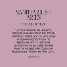 the back cover of sagittarius ariis and the bold lovers