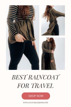 Don't let the weather hold you back on your next vacation. Top off your favorite outfit with our travel raincoat! Travel Raincoat, Stylish Rain Boots, Raincoat With Hood, Long Raincoat, Raincoat Outfit, Long Rain Coat, Wool Overcoat, Shape Shifting, Hooded Raincoat