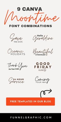 the 9 free font combinations to use in your blog or website for any type of content