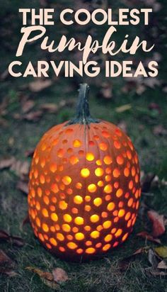 the coolest pumpkin carving ideas that you'll ever see on halloween or fall